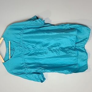 Cut Loose Turquoise Tunic Top